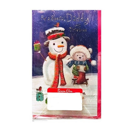 Front - Simon Elvin For A Special Daddy Christmas Card (Pack of 6)