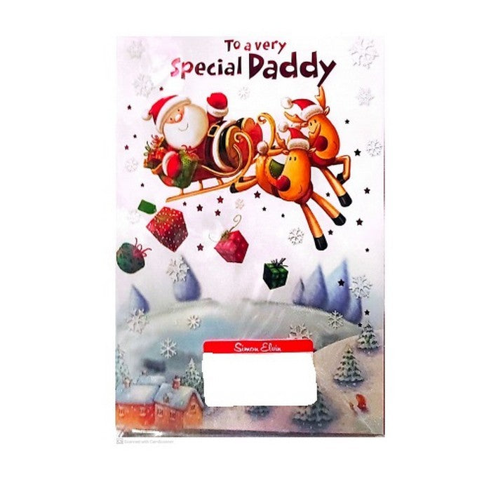 Front - Simon Elvin To A Very Special Daddy Christmas Card (Pack of 6)