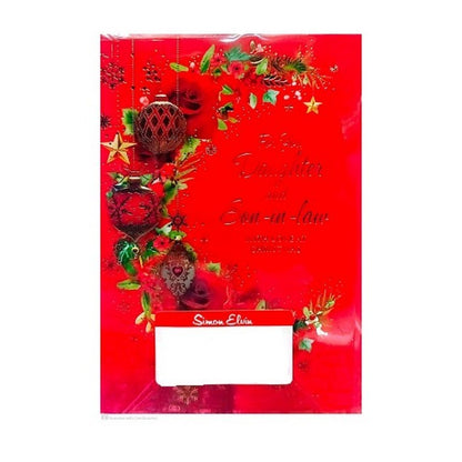 Front - Simon Elvin For You Daughter And Son In Law Lantern Christmas Card (Pack of 6)