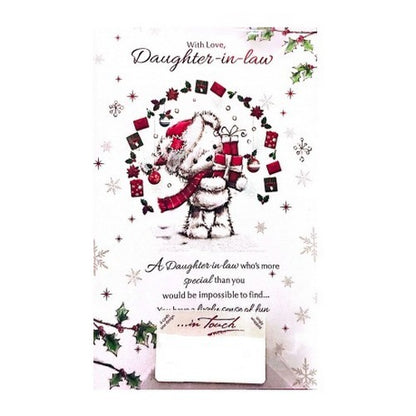 Front - Simon Elvin With Love Daughter In Law Christmas Card (Pack of 6)