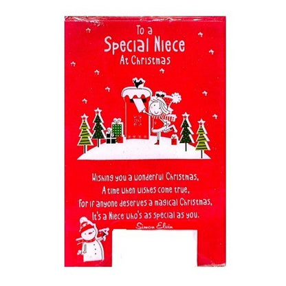 Front - Simon Elvin To A Special Niece Christmas Card (Pack of 12)