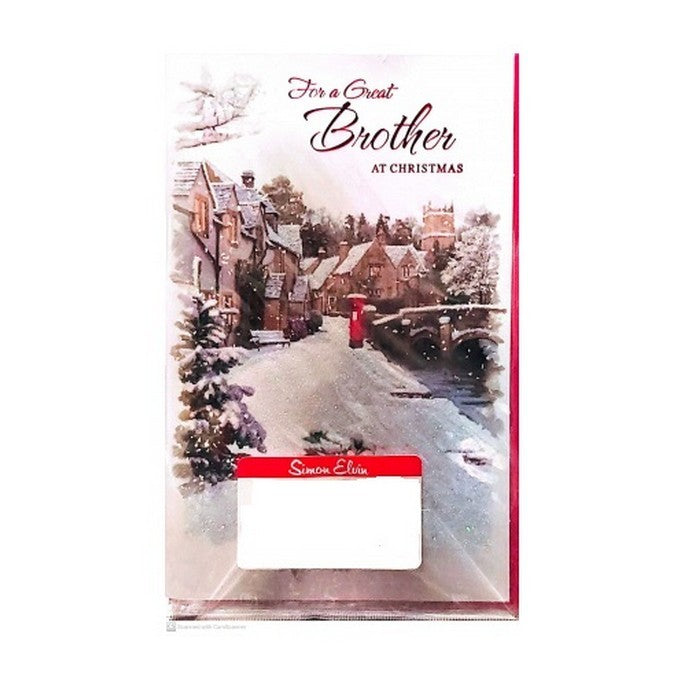 Front - Simon Elvin For A Great Brother Houses Christmas Card (Pack of 6)