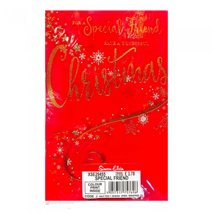 Front - Simon Elvin Have A Wonderful Christmas Greetings Card (Pack of 6)