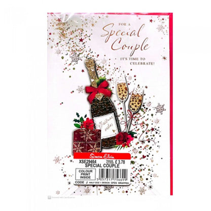 Front - Simon Elvin For A Special Couple It´s Time To Celebrate Christmas Card (Pack of 6)