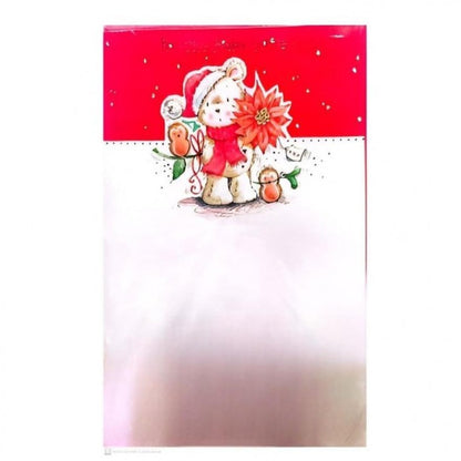 Front - Simon Elvin Baby Sitter Teddy Bear Christmas Card (Pack of 12)