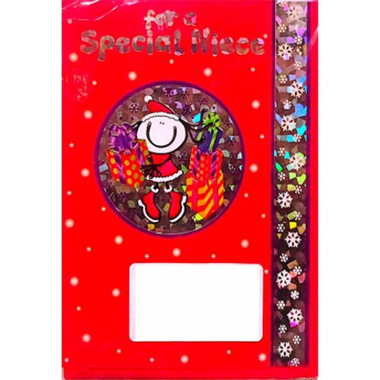 Red - Front - Simon Elvin For A Special Niece Christmas Card (Pack of 12)
