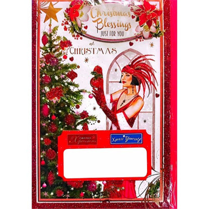 Front - Simon Elvin Blessings Christmas Greetings Card (Pack of 6)