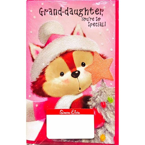 Front - Simon Elvin You´re So Special Grand Daughter Doll Christmas Card (Pack of 6)