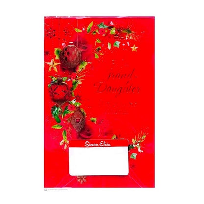 Front - Simon Elvin Grand Daughter Lantern Christmas Card (Pack of 6)