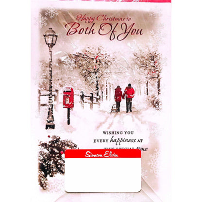 White - Front - Simon Elvin Both Of You Winter Scene Christmas Card (Pack of 6)