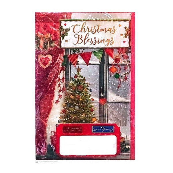 Front - Simon Elvin Christmas Blessings Greetings Card (Pack of 6)