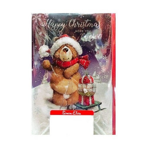 Front - Simon Elvin Hope You Enjoy It Christmas Card (Pack of 6)