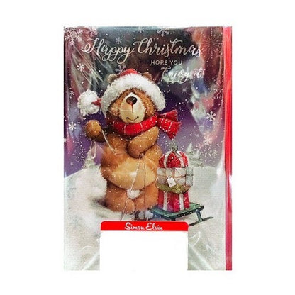 Front - Simon Elvin Hope You Enjoy It Christmas Card (Pack of 6)