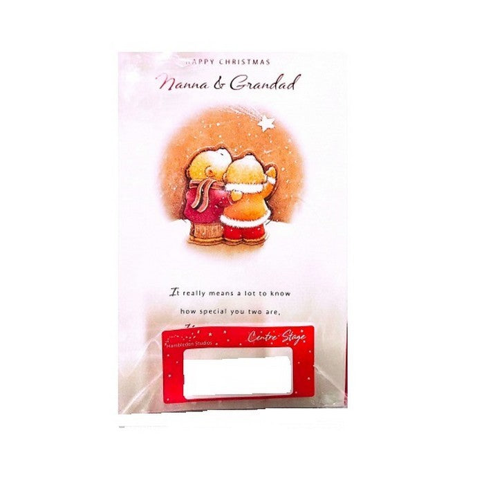 Front - Simon Elvin Nanna & Grandad Christmas Card (Pack of 6)