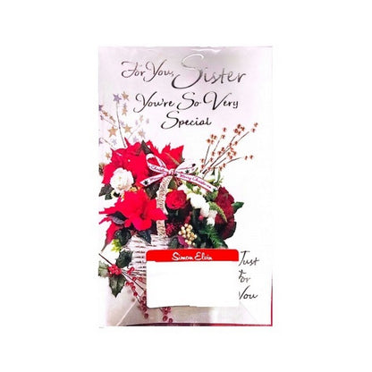 Front - Simon Elvin For You Sisiter You´re So Very Special Christmas Card (Pack of 6)
