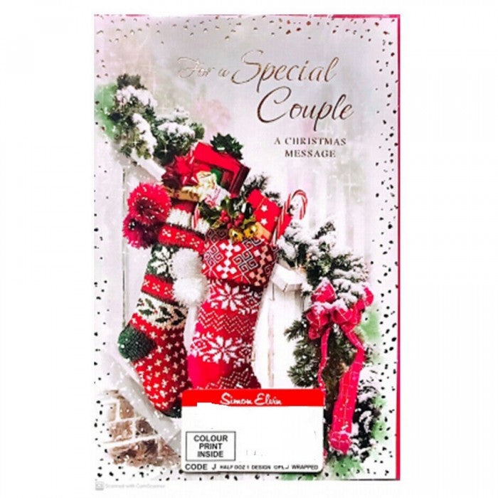 Front - Simon Elvin For A Special Couple Christmas Card (Pack of 6)