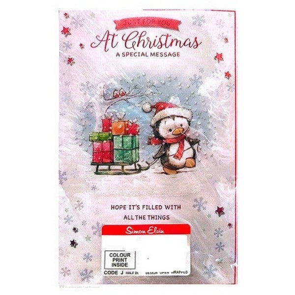 Front - Simon Elvin A Special Message Christmas Card (Pack of 6)