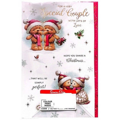 Front - Simon Elvin For A Special Couple With Lots Of Love Christmas Card (Pack of 6)