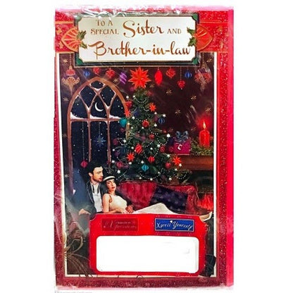 Front - Simon Elvin To A Special Sister And Brother In Law Christmas Card (Pack of 6)