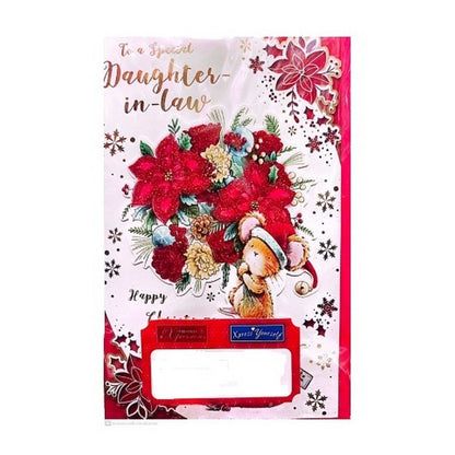Front - Simon Elvin For a Special Daughter In Law Christmas Card (Pack of 6)