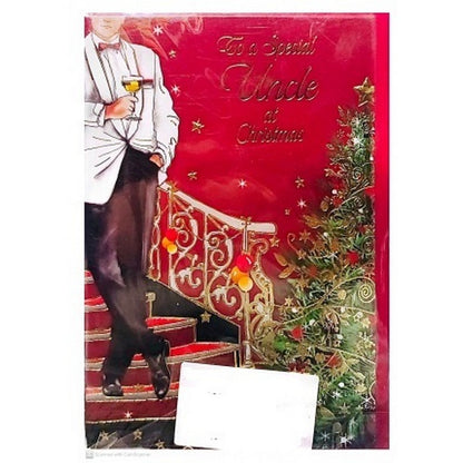 Red-White-Green - Front - Simon Elvin To A Special Uncle Christmas Card (Pack of 6)