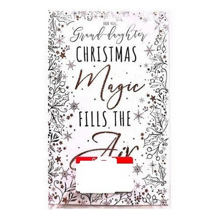 White-Black - Front - Simon Elvin For You Grand Daughter Christmas Card (Pack of 6)