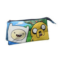 Blue-White-Yellow - Front - Adventure Time Multi Pocket Pencil Case
