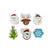 Front - Playwrite Christmas Eraser Set (Pack of 9)