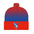 Front - Crystal Palace FC Bobble Knitted Cuffed Beanie
