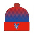 Red-Blue - Front - Crystal Palace FC Bobble Knitted Cuffed Beanie