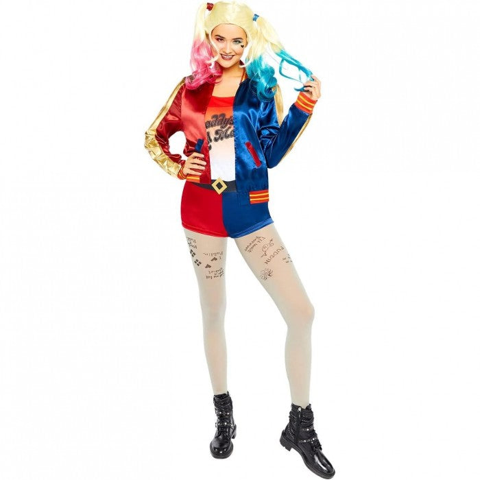 Front - Harley Quinn Girls Daddy´s Lil Monster Costume Set