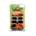 Multicoloured - Front - Unique Party Contrast Novelty Glasses (Pack of 4)