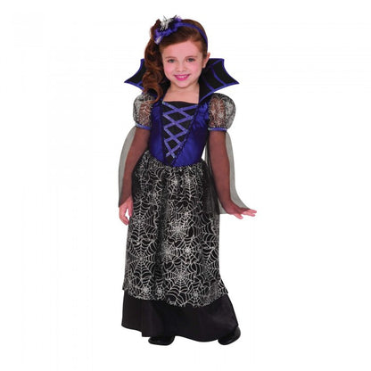 Front - Amscan Girls Miss Wicked Web Costume Dress
