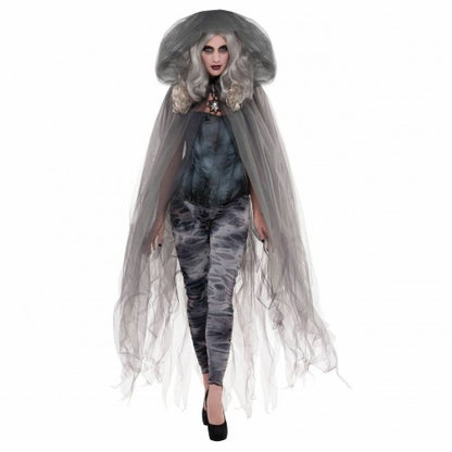 Front - Amscan Ghost Hooded Cloak