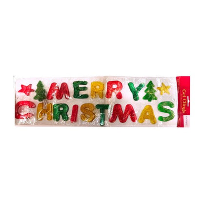 Front - Amscan Merry Christmas Gel Christmas Window Decoration
