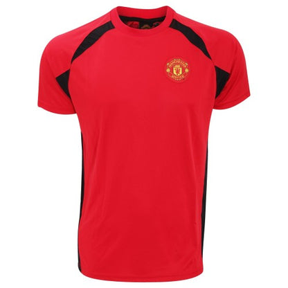 Front - Manchester United FC Boys Panel T-Shirt