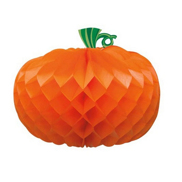 Front - Unique Party Honeycomb Pumpkin Halloween Table Decoration
