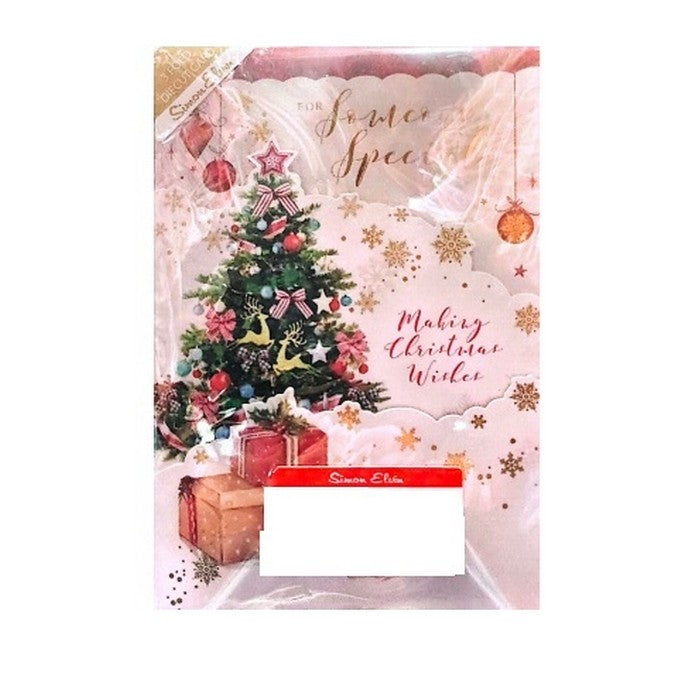Multicoloured - Front - Simon Elvin Making Christmas Wishes Someone Special Greetings Card (Pack of 6)