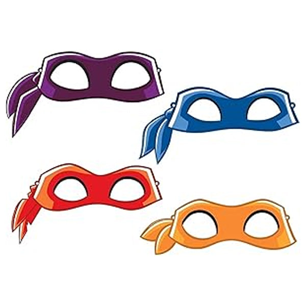 Multicoloured - Front - Teenage Mutant Ninja Turtles Eye Mask (Pack of 8)