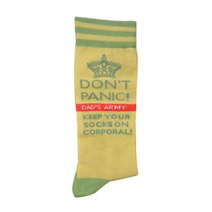 Front - Dads Army Mens Don´t Panic! Socks
