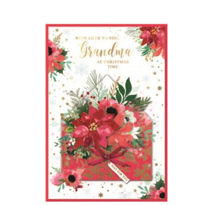 Front - Simon Elvin Grandma Christmas Greetings Card (Pack of 6)