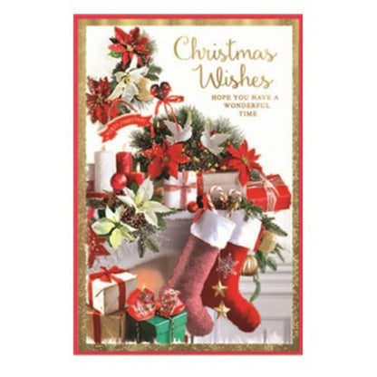 Multicoloured - Front - Simon Elvin Hope You Have A Wounderful Time Christmas Greetings Card (Pack of 6)
