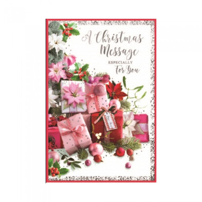 Front - Simon Elvin Message Especially For You Christmas Greetings Card (Pack of 6)