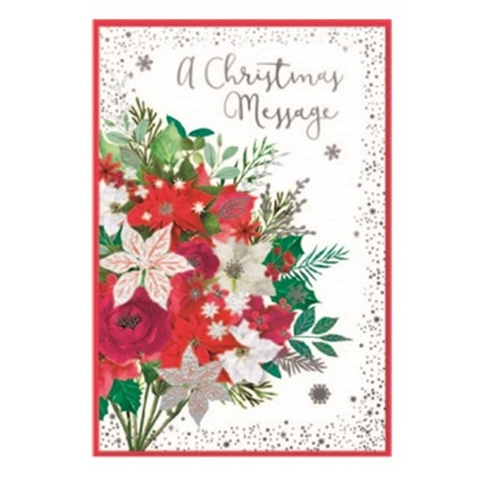 Multicoloured - Front - Simon Elvin A Christmas Message Greetings Card (Pack of 6)