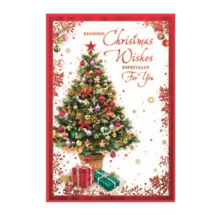 Front - Simon Elvin Christmas Wishes Especially For You Greetings Card (Pack of 6)