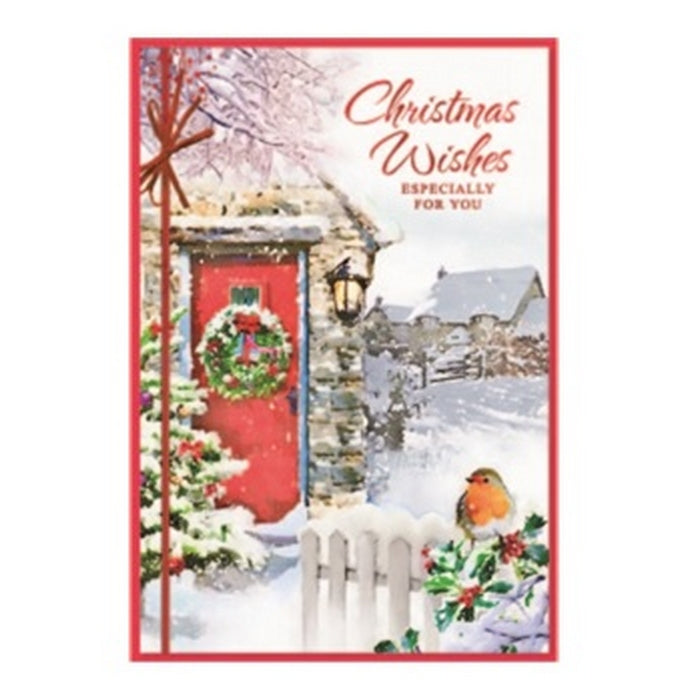 Multicoloured - Front - Simon Elvin Especially For You Christmas Greetings Card (Pack of 6)