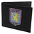 Front - Aston Villa FC Mens Official Leather Wallet With Embroidered Football Crest