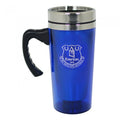Front - Everton FC Official Football Crest Aluminium Travel Mug