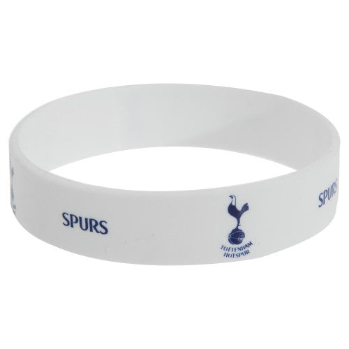 Front - Tottenham Hotspur FC Official Single Rubber Football Crest Wristband