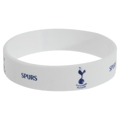 Front - Tottenham Hotspur FC Official Single Rubber Football Crest Wristband